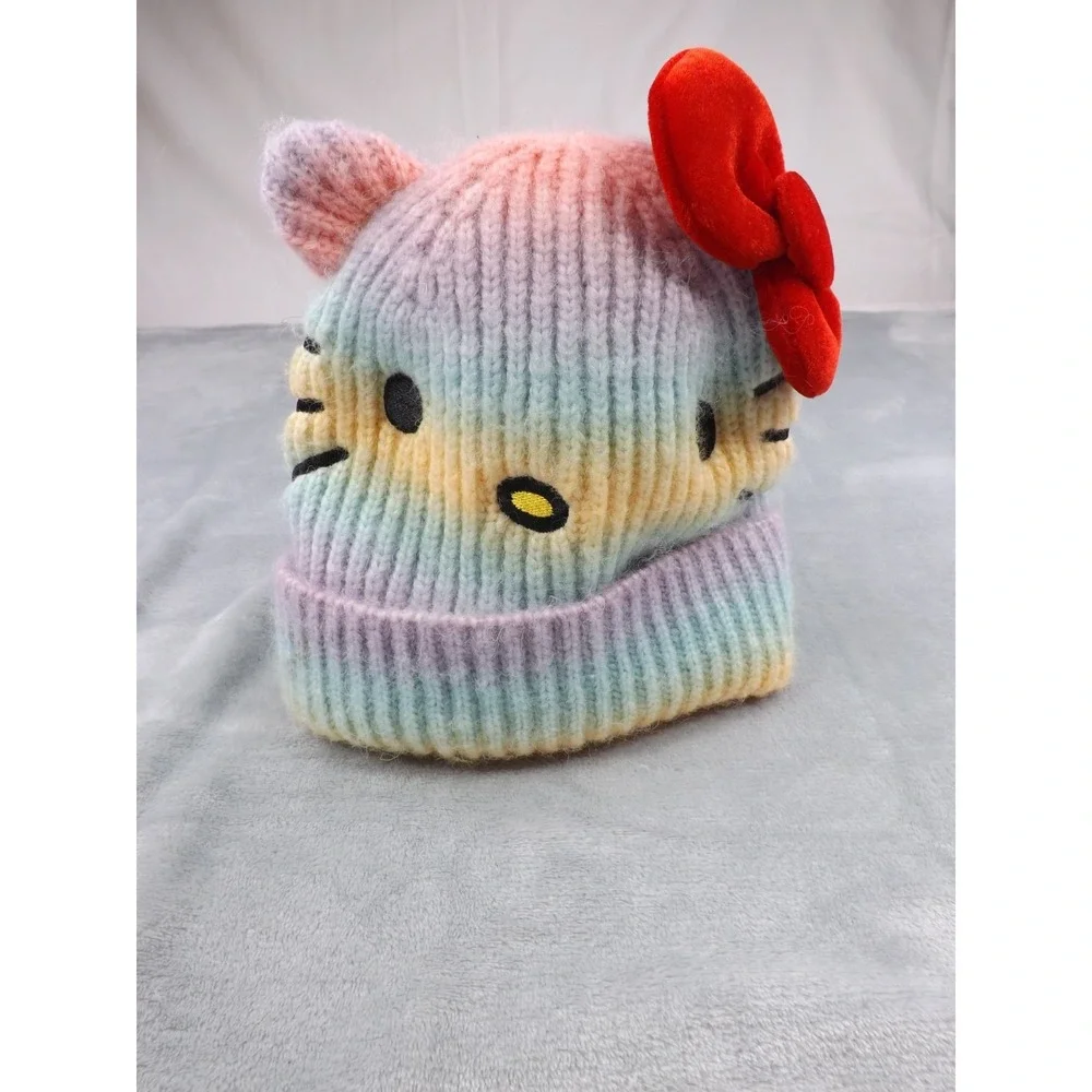 Hello Kitty Beanie/Hat‎ by Sanrio One Size Pastel/Multi Color Fleece Lined